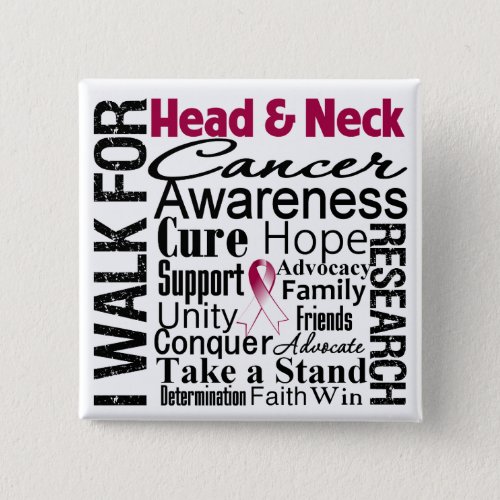 Head and Neck Cancer Awareness Walk Button