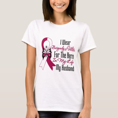 Head and Neck Cancer Hero My Husband T_Shirt