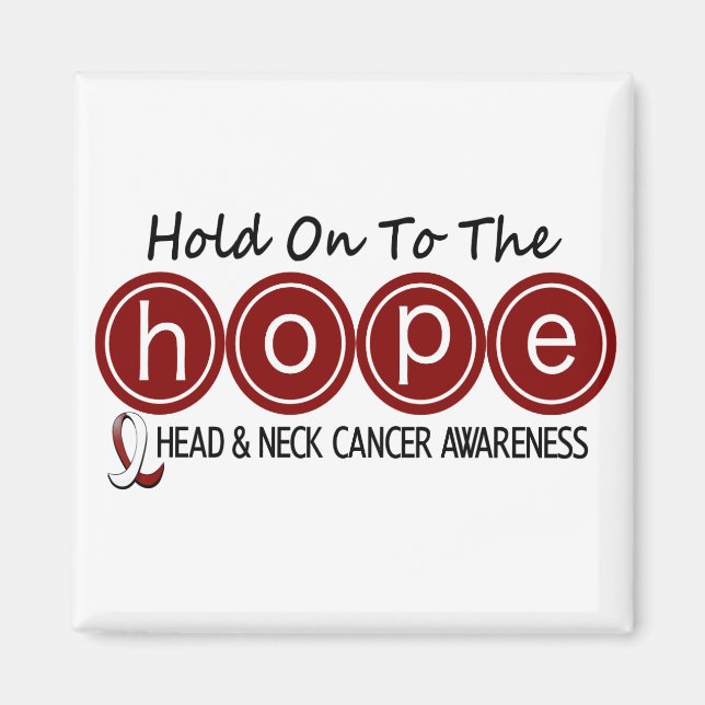 Head and Neck Cancer HOPE 6 Magnet (Front)