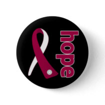 Head and Neck Cancer Hope Ribbon Pinback Button