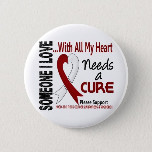 Head and Neck Cancer Needs A Cure 3 Pinback Button