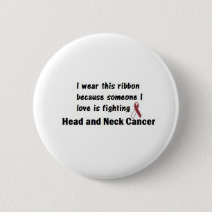 Head and Neck Cancer Pinback Button