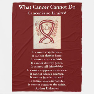 Head and Neck Cancer Ribbon Chemo Blanket