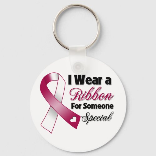 Head and Neck Cancer Ribbon Someone Special Keychain