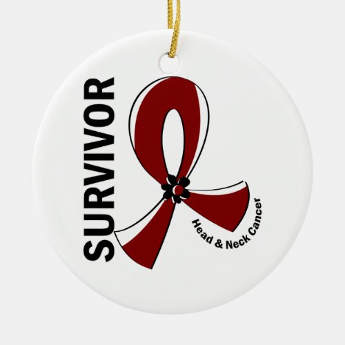 Head and Neck Cancer Survivor 12 Ceramic Ornament