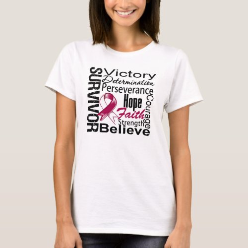 Head and Neck Cancer Survivor Collage T_Shirt