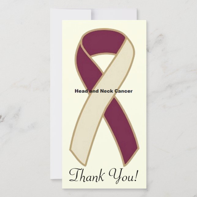 Head and Neck Cancer Thank You Card (Front)