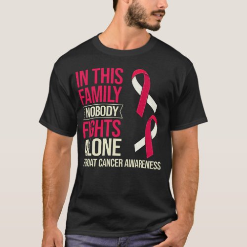 Head and Neck Throat Cancer Ribbon Survivor T_Shirt