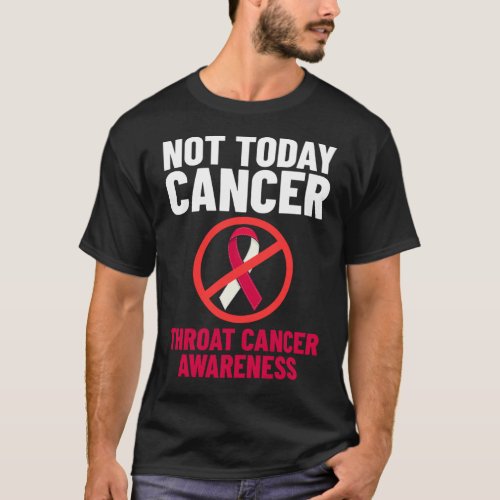 Head and Neck Throat Cancer Ribbon Survivor T_Shirt