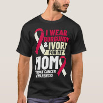 Head and Neck Throat Cancer Ribbon Survivor T-Shirt