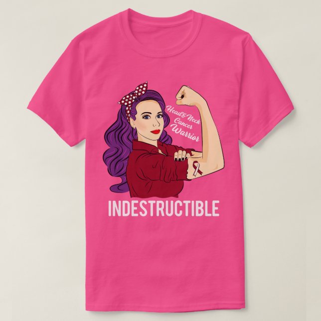 Head And Neck Warrior Indestructible T-Shirt (Design Front)