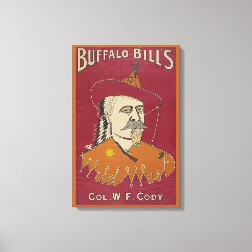 Head_And_Shoulders Portrait Of Buffalo Bill Canvas Print