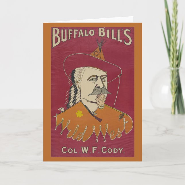 Head-And-Shoulders Portrait Of Buffalo Bill Card (Front)