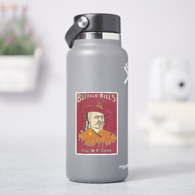 Head-And-Shoulders Portrait Of Buffalo Bill Sticker (HydroFlask)