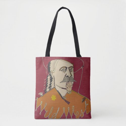Head_And_Shoulders Portrait Of Buffalo Bill Tote Bag