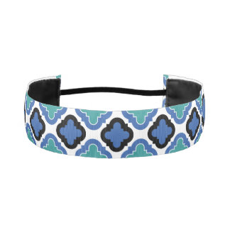 Head band blue pattern