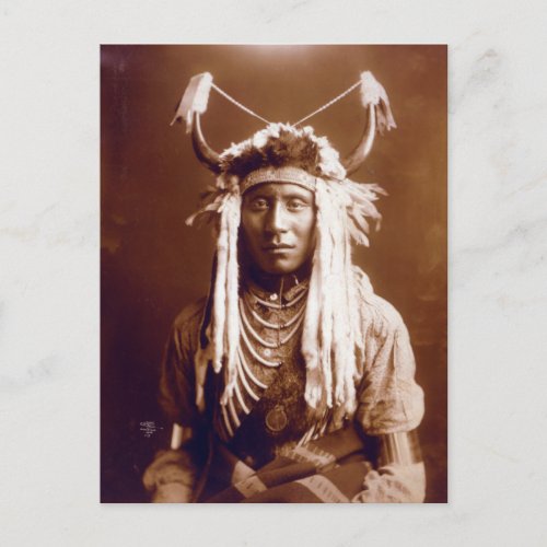 Head Carry Native American Postcard