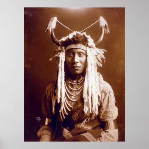 Head Carry Native American Poster