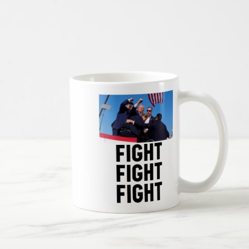 Head Cartoon Bloody Ear 2024 Vote Survivor Fight F Coffee Mug