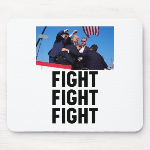 Head Cartoon Bloody Ear 2024 Vote Survivor Fight F Mouse Pad