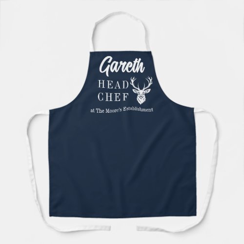 Head Chef Apron with stag