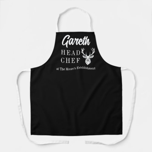 Head Chef Apron with stag