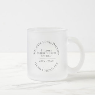 Head Chorister Frosted Glass Coffee Mug