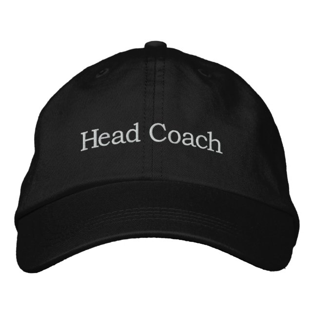 Head Coach Embroidered Baseball Hat (Front)