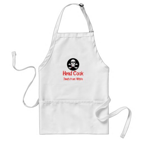 Head Cook Death from Within Adult Apron