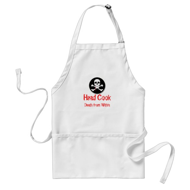 Head Cook Death from Within Adult Apron (Front)