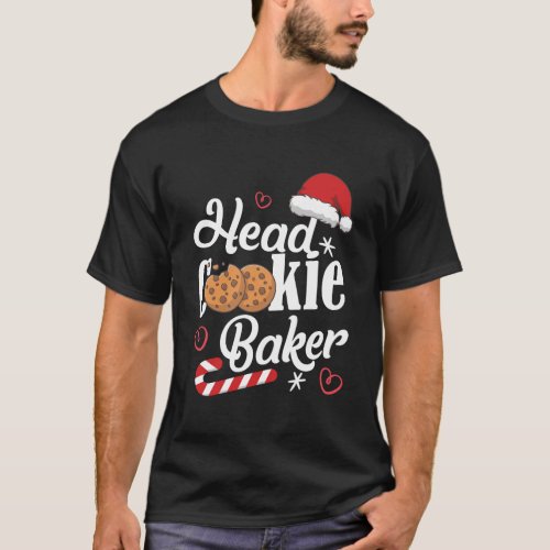 Head Cookie Baker Christmas T_Shirt