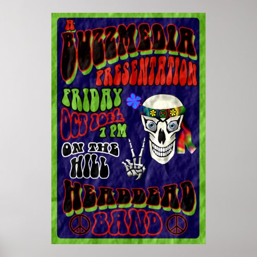 Head Dead Band Concert Poster