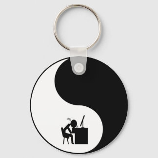 Head Desk Icon Keychain