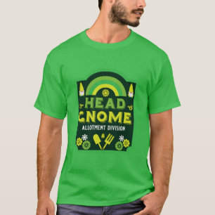 Head Garden Gnome Allotment Garden T-Shirt