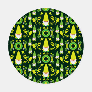 Head Garden Gnome Gardener Coaster Set
