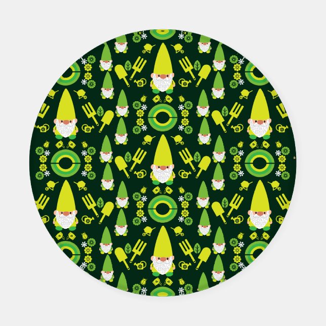 Head Garden Gnome Gardener Coaster Set (Single)