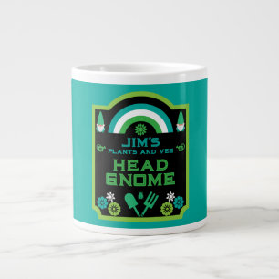 Head Garden Gnome Gardener Giant Coffee Mug