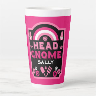 Head Garden Gnome Gardener Latte Mug