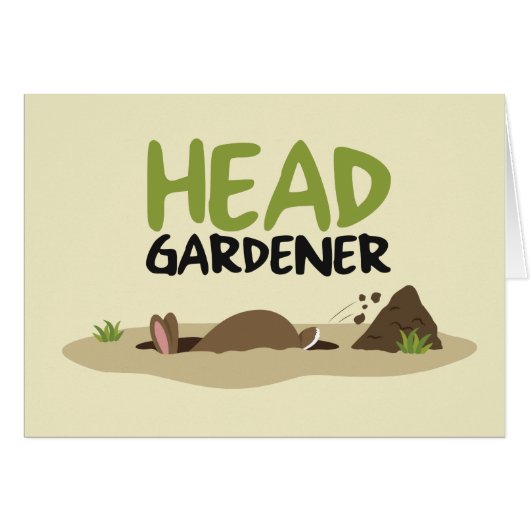 Head Gardener Illustration Cards (Front Horizontal)