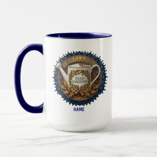 Head Gardener   Personalized British Heritage Wate Mug