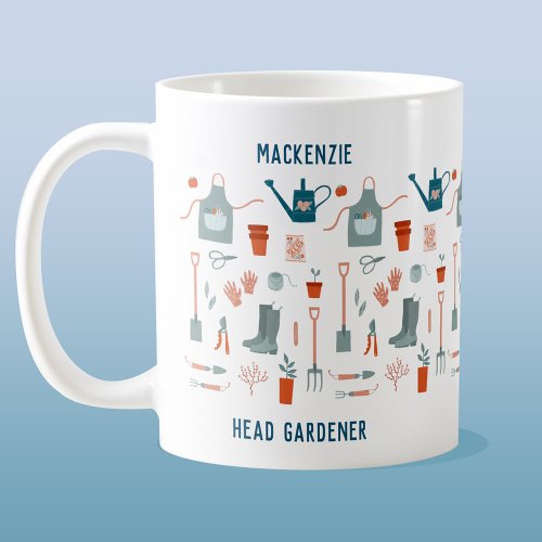 Head Gardener Personalized Coffee Mug