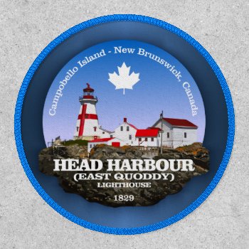 Head Harbour Lighthouse Patch by NativeSon01 at Zazzle