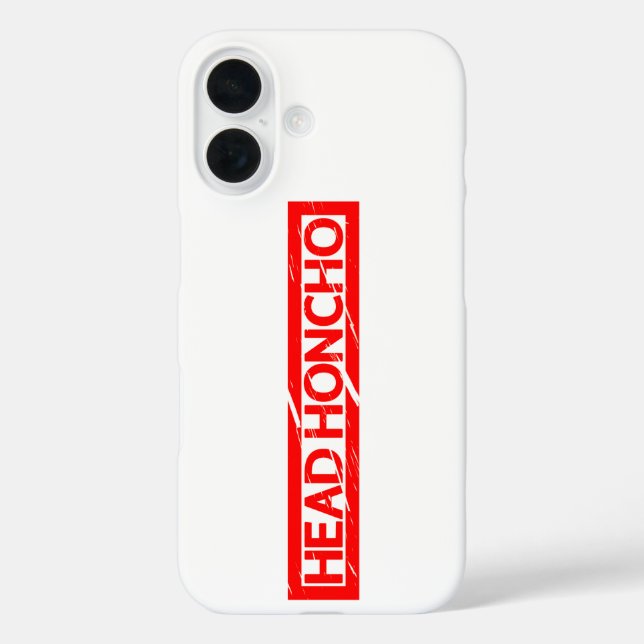 Head Honcho Stamp Case-Mate iPhone Case (Back)