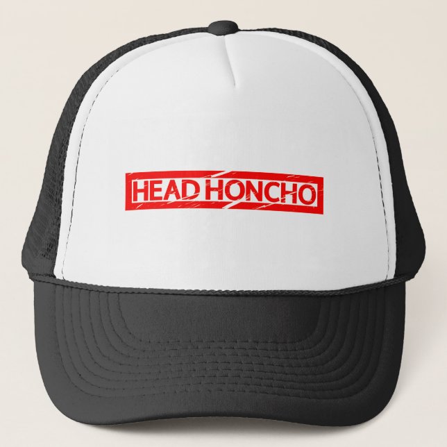 Head Honcho Stamp Trucker Hat (Front)