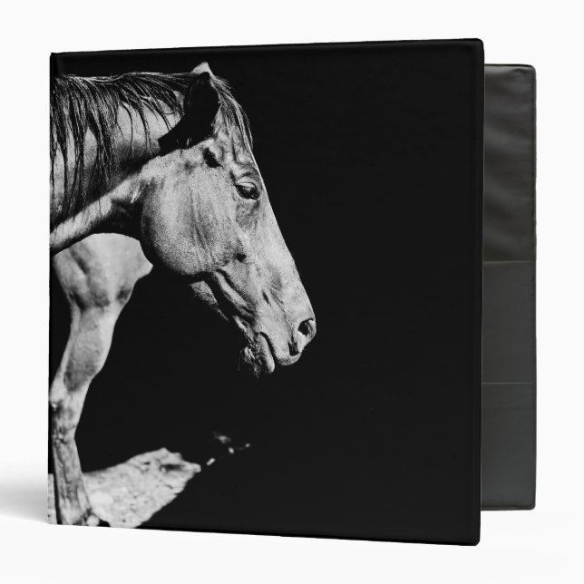head horse's leg 3 ring binder (Front/Inside)