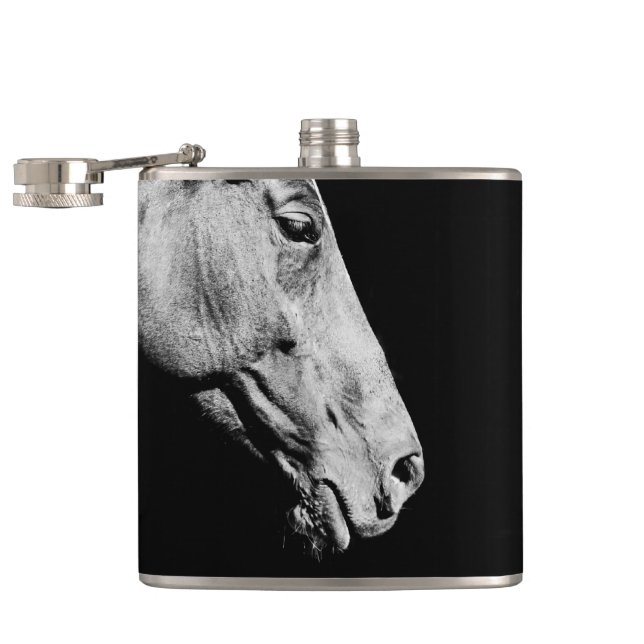 head horse's leg flask (Opened)