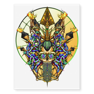Head Hunter tat Temporary Tattoos