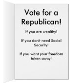 Head in the Sand Republican Party Cards (Inside (Right))