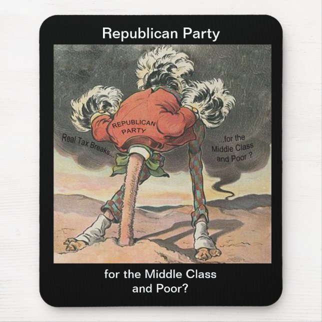 Head in the Sand Republican Party Mouse Pad (Front)