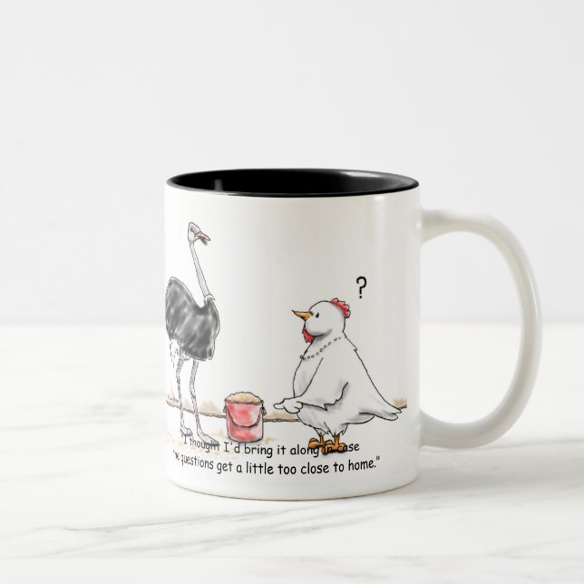 Head In the Sand Two-Tone Coffee Mug (Right)